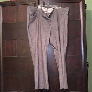 Size 22, hemmed to fit 5’6”, Maurice’s brown pant